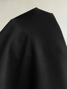 Elaquor 大尺碼鈕扣背心外套與寬鬆長褲套裝 - 黑色 - 查看 9