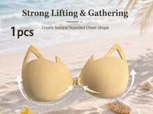 Lignisse Mesh Glue-On Flame Cup Adhesive Bra For Women - Beige - View 8