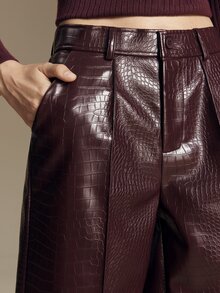 Ontre Women's Beach Holiday Country Style Country Concert 2026SS Autumn/Winter New Simple Elegant Old Money Style - Burgundy - View 7