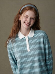 Elnivra Women's Striped Long Sleeve Polo Collar Casual T-Shirt - Multicolor - View 5