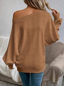 EMERY ROSE Women's Casual Off-Shoulder Sweater Suitable For Autumn/Winter - Multicolor - View 7