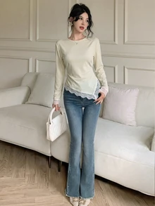 Celisse Fall Clothes FOR WomenWomen Blouses & Shirts - Yellow - View 3
