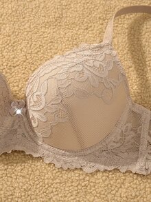 DesireSculpt Women's Underwire Sexy Lace Comfortable Bras 4pcs/Set - Multicolor - View 3