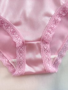 Nora Wilde Fashion Lace Patchwork Triangle Panties 3pcs Set - Multicolor - View 5