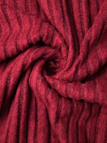 GlowEve CURVE Gaun Rajut Lengan Panjang Elegan untuk Wanita Ukuran Plus di Musim Gugur - Merah - View 6
