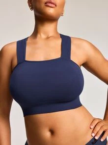 Barelissa 2pcs Seamless Plus Size Comfortable Wireless Bra - Multicolor - View 7