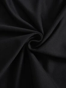 Setelan untuk Remaja Perempuan: Atasan Tank Top Tanpa Lengan Leher Bulat Warna Polos Dipadukan dengan Celana Panjang Slim Fit yang Nyaman dan Jaket Lengan Panjang - Hitam - View 6