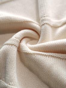 Maija Plus Size Women's Round Neck Batwing Long Sleeve Fashion Pullover Sweater - Beige - View 8