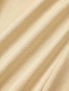 SHEIN MOD Women's Solid Color Off-Shoulder Ruched Casual Party Dress - Apricot - View 6