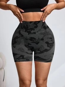 Slayform Women's Colorblock Casual Versatile Daily Travel Sports Shorts - Black - View 3