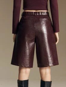 Ontre Women's Beach Holiday Country Style Country Concert 2026SS Autumn/Winter New Simple Elegant Old Money Style - Burgundy - View 6