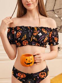 Notgurli 1pc Women's Quirky Bra Halloween Party Costume - Multicolor - View 4