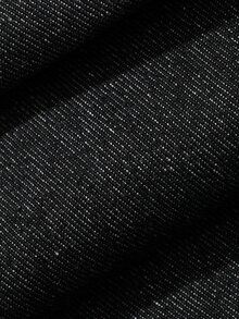 DAZY Men's Long Wide Leg Jeans With Side Pockets, Blind Texture Fabric, Color Block Streetwear Patchwork Style, Spring/Autumn - Black - View 8
