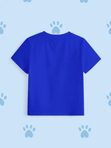 SHEIN | PAW Patrol 小男孩卡通圖案印花圓領短袖T恤 - 白色 - 查看 8