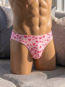 DrisQ DrisQ 1pc Men's Heart Print T-Back Thong - Pink - View 3