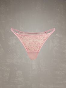 Esseday Plus Size Women's Lace Floral Hollow Out Sexy Panties - Multicolor - View 8