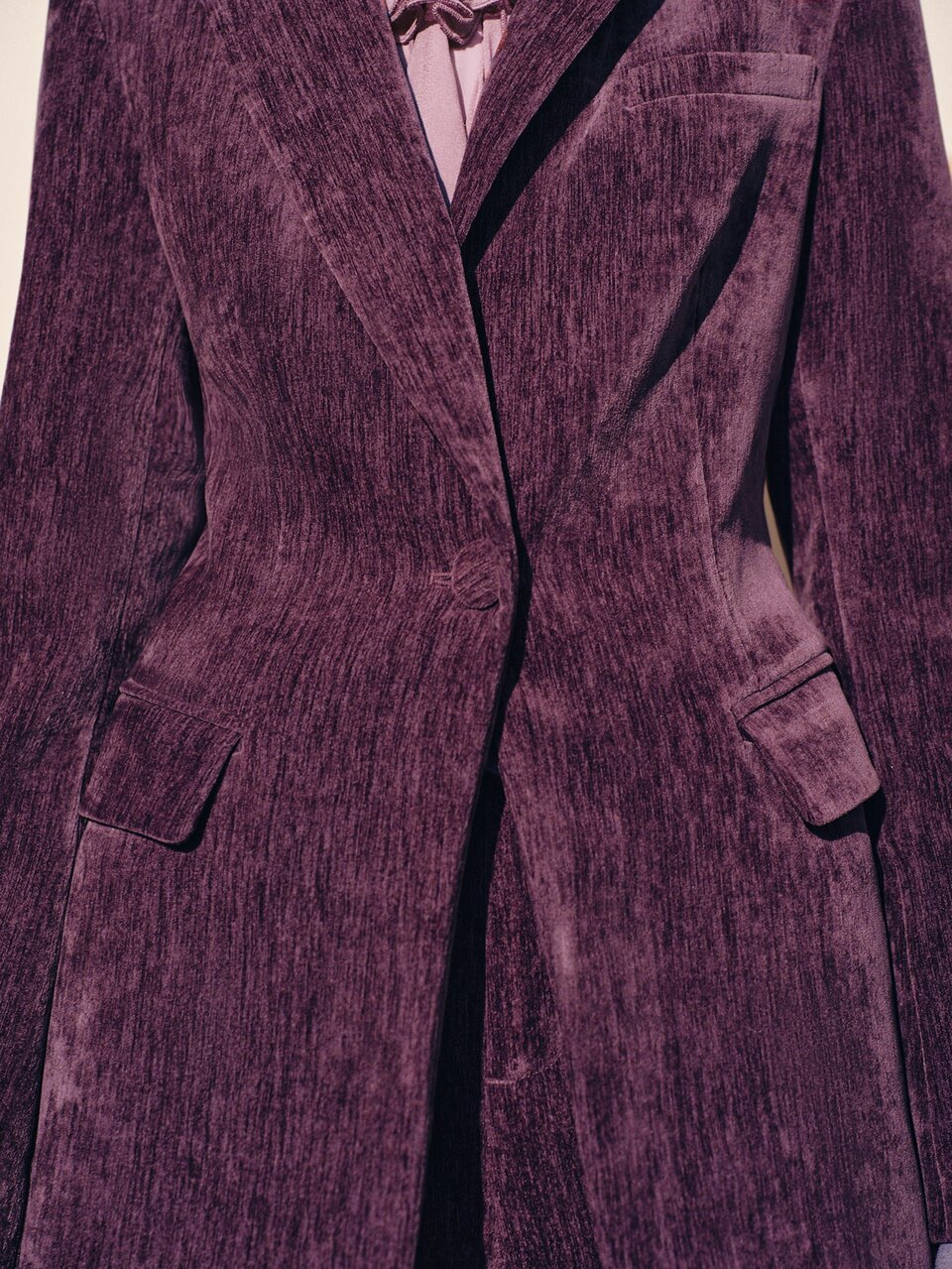 MOTF WOMEN'S VELVET ELEGANT FASHION COMMUTER BLAZER, AUTUMN/WINTER