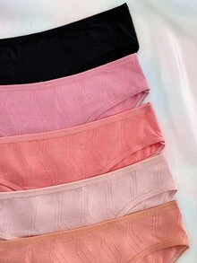 Nora Wilde Plus Size Comfortable Versatile Women's Panties Minimalist Home Wear - Multicolor - View 4