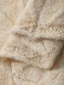 DAZY Women's Bowknot Long Sleeve 2 In 1 Sweater, Autumn/Winter - Beige - View 10