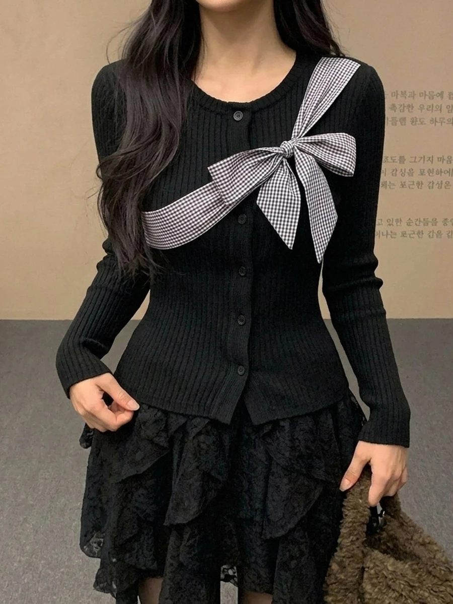 DAZY 女款夏季方領修身羅紋細肩帶背心 - 黑色 - 查看 1