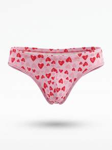 DrisQ DrisQ 1pc Men's Heart Print T-Back Thong - Pink - View 4