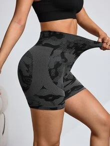 Slayform Women's Colorblock Casual Versatile Daily Travel Sports Shorts - Black - View 5
