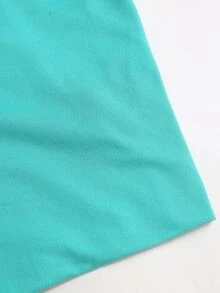 Sweetra Casual Versatile Daily Wear Adjustable Contrast Color Strap Slim Fit Minimalist Sexy Sexy Style Cropped Tank Top For Women - Green - View 5