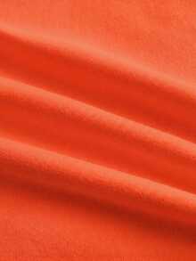 FROVYX Orange Letter & Palm Tree Print Men's Tank Top - Orange - View 6