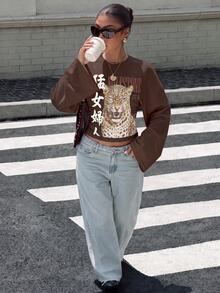 Muchica 女款棕色蝙蝠袖修身長袖T恤，優雅休閒時尚基本款上衣，適合春夏秋冬，適用於外出與派對 - 彩色 - 查看 5
