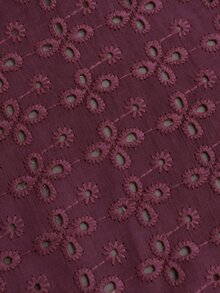 Fairmaia German Traditional Women's Pleated Casual Versatile Everyday Top - Burgundy - View 6