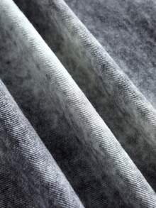 ROMWE MEN Street Life Celana Jeans Denim Pria Premium Abu-abu Serbaguna dengan Motif Grafiti Vintage - Grey - View 7