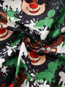 Notgurli Men's Mid-Waist Comfortable Boxer Briefs With Fashion Glasses And Christmas Reindeer Print, Holiday Theme Personalized Underwear - Multicolor - View 5