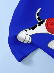 SHEIN | PAW Patrol 小男孩卡通圖案印花圓領短袖T恤 - 白色 - 查看 5