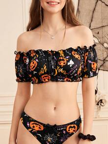Notgurli 1pc Women's Quirky Bra Halloween Party Costume - Multicolor - View 3