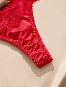 Charlaine Women's Lace Patchwork Panties 3-Piece Set - Multicolor - View 3