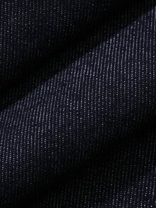 DAZY 女款翻領鈕扣長袖上衣與口袋長褲牛仔套裝 - 藍色 - 查看 7