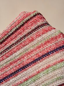Bohemela Women's Vintage Striped Boho Loose-Fit Crew-Neck Poncho Sweater For Fall, Perfect For Vacations, Going Out, And Halloween Outfits - Multicolor - View 8