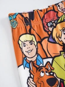 SCOOBY-DOO X SHEIN Women's All-Over Print Fashion Leggings -DOO - Multicolor - View 4