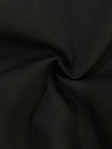 SHEIN Women's Collared Mesh Sheer Blouse, Sequin Placket Button-Down Long Sleeve Slim Fit Elegant Black Shirt - Black - View 7