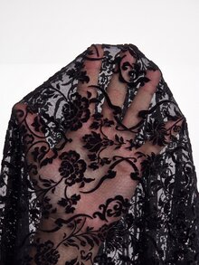 Firerie Plus Size Sexy Street Lace Bodysuit For Date And Vacation - Black - View 10
