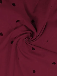 Linhara Large-Sized Woven Simple Commuting Casual Autumn Shirt - Red - View 4
