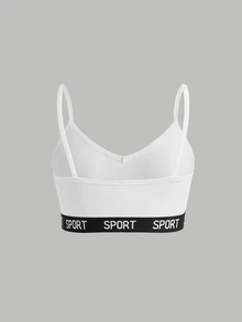 SHEIN Girlism Dozemod 青少年女孩簡約字母彈性肩帶露背內褲 3件組 - 藍色 - 查看 8