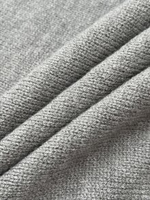 Elamini Women's Autumn/Winter Fashion Versatile Minimalist Casual Commute Lazy Preppy Style 2 In 1 Pullover Sweater - Grey - View 8