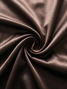 Firerie Plus Size Women Solid Color Contrast Lace Asymmetric Hem Camisole Top And Flare Pants Elegant Set - Coffee Brown - View 9
