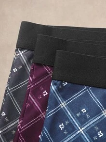 EverLounge Men's Square Plaid Boxer Briefs (3-Pack) - Multicolor - View 4