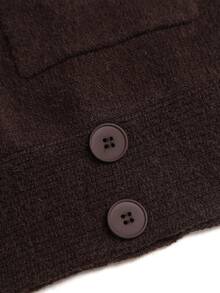 Sweetra American Vintage Brown Bodycon Sleeveless Knit Dress - Coffee Brown - View 4