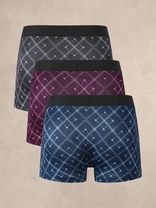 EverLounge Men's Square Plaid Boxer Briefs (3-Pack) - Multicolor - View 2
