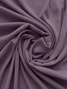 Franclia Women's Solid Color Patchwork Ruffle Trim Button Design Fashion Shirt - Purple - View 5