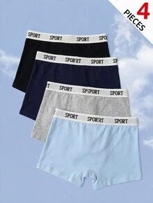 SHEIN 4件組青少年男孩三角內褲 - 彩色 - 查看 3