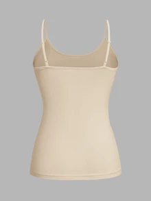 SHEIN EZwear 大尺碼女款 4件/組 修身休閒細肩帶背心上衣 夏季款 - 彩色 - 查看 7
